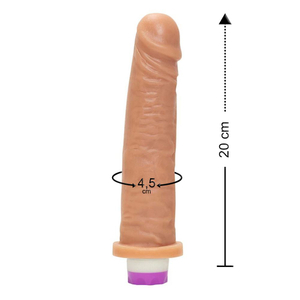 Prótese Com Vibrador Interno 20 X 4,5cm êxtase