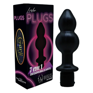 Plug Anal Com Gel 7 Em 1 Dessenssibilizante 30ml Garji