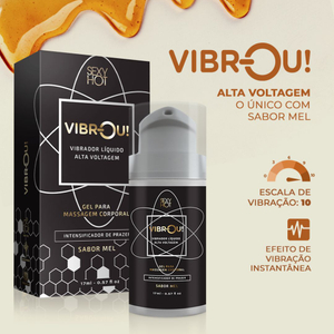 Vibrou Gel Vibrador Líquido Beijável Intensificador De Prazer 17ml Sexy Hot