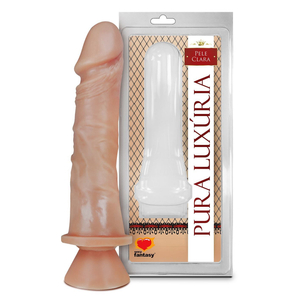 Pênis Realístico Maciço Com Ventosa 18 X 4,4cm Linha Pura Luxúria Sexy Fantasy