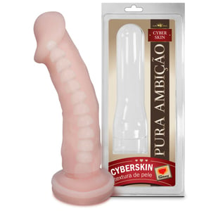 Prótese Em Cyberskin Com Vértebra 17 X 4,5cm Linha Pura Ambição Sexy Fantasy