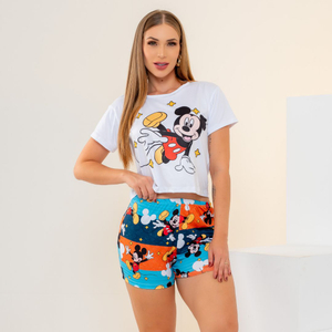 Short Doll Estampado Mickey Amável Moda íntima