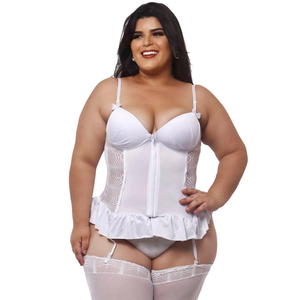 Espartilho Dafne Com Bojo Plus Size Macler Lingerie