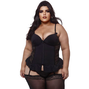 Espartilho Dafne Com Bojo Plus Size Macler Lingerie