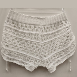 Saída De Praia Shortinho Em Tricot Coleção Reveillon