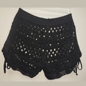 Saída De Praia Shortinho Em Tricot Coleção Reveillon