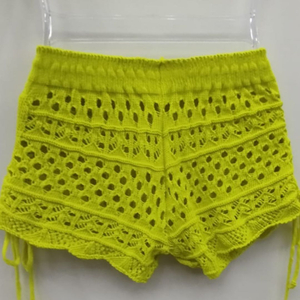 Saída De Praia Shortinho Em Tricot Coleção Reveillon