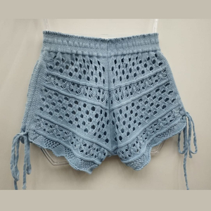 Saída De Praia Shortinho Em Tricot Coleção Reveillon