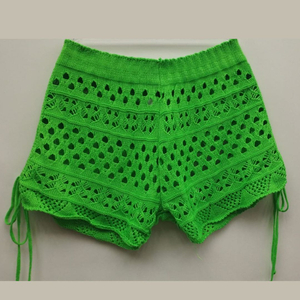 Saída De Praia Shortinho Em Tricot Coleção Reveillon