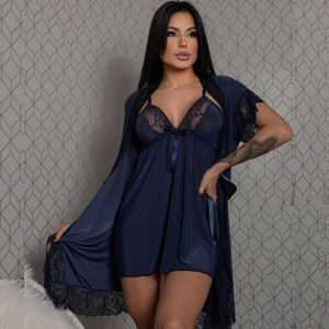 Robe Curto Sheilla Em Liganete Com Renda Lust Chick