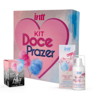 Kit Doce Prazer 1 Vibration 17ml E 1 Fruit 40ml Algodão Doce Intt