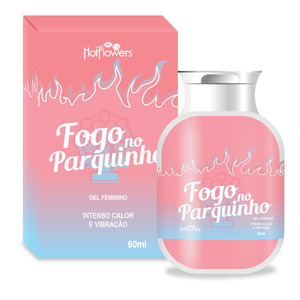 Fogo No Parquinho Gel Feminino Hot Com Vibração 25g Hot Flowers