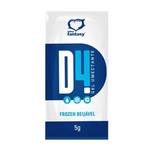 D4 Gel Lubrificante íntimo Beijável Frozen Sachê 5g Sexy Fantasy