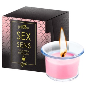 Sex Sens Vela Para Massagem 20g Hot Flowers 