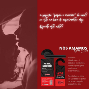 Kit Dadinhos E Aviso De Porta Hétero Nós Amamos Kama Sutra Diversão Ao Cubo