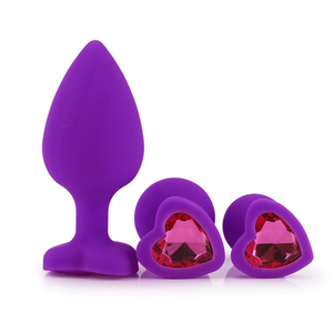 Plug Anal Silicone Coração Médio 8 X 3,4cm Vibe Toys