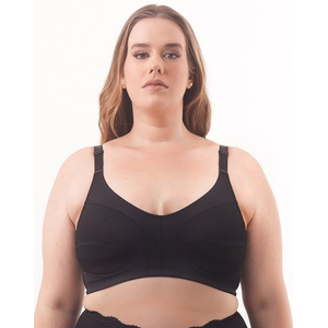 Sutiã Modelagem Top Extra Plus Size Sem Bojo E Aro Com Renda Nayane