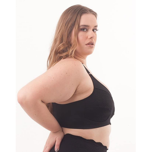 Sutiã Modelagem Top Extra Plus Size Sem Bojo E Aro Com Renda Nayane