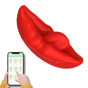 Vibrador Formato De Boca 09 Modos De Vibração Controle Por Aplicativo 