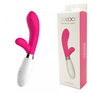 Vibrador Em Silicone Com Estimulador De Clitoris 10 Vibrações Dick