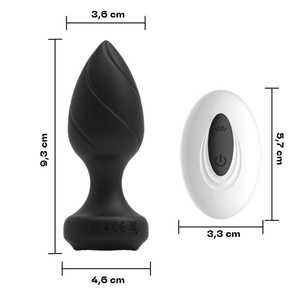 Plug Anal Silicone 10 Vibrações Com Controle Sem Fio Vibe Toys