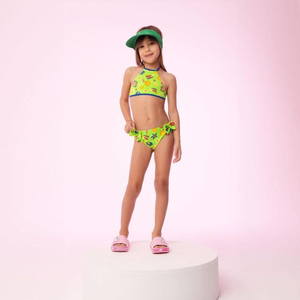 Biquíni Infantil Estampado Com Top Cropped