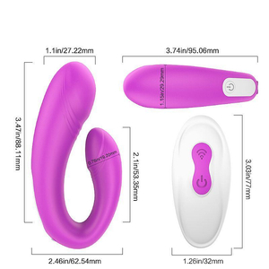 Vibrador Casal Massageador 9 Modos De Vibração Heart S-hande