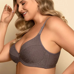 Sutiã Plus Size Sem Bojo Com Aro Recorte Anatômico Nayane