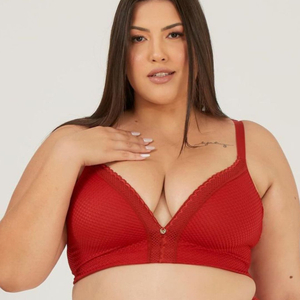 Sutiã Plus Size Com  Bojo Soft Sem Aros Nayane