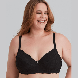 Sutiã Plus Size Balconet Sem Bojo Com Detalhes Em Renda Nayane