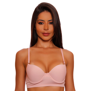 Sutiã Confort Liso Com Bojo E Aros Fortal Lingerie