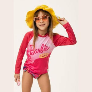 Blusa De Proteção Uv Infantil Feminina Estampas Personagens