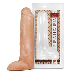 Pênis Maciço Big Monster Com Escroto 27 X 5,5cm Linha Pura Luxúria Sexy Fantasy