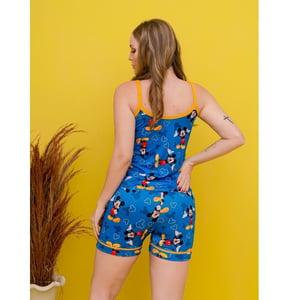 Pijama Luna Americano Alcinha Mickey Amável Moda Intima