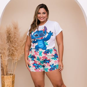 Short Doll Plus Size Stitch Amável Moda íntima