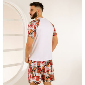 Pijama Masculino Estampado Naruto Amável Moda íntima