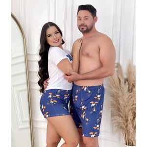 Kit Casal Pijama Pato Donald Amável Moda Intima