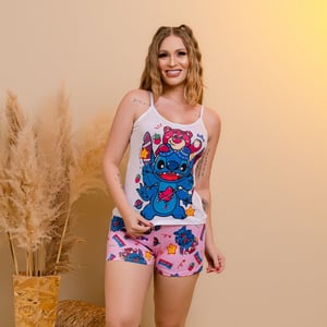 Short Doll Regatinha Stitch Amável Moda íntima