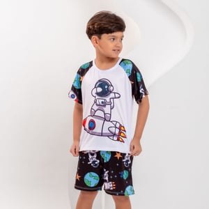 Pijama Masculino Infantil Astronauta Amável Moda íntima