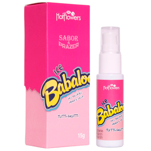 Ice Babaloo Gel Beijável Vibra E Gela 15g Hot Flowers