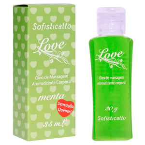 Love óleo De Massagem Aromatizado Corporal Hot 35ml Sofisticatto