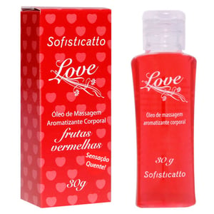 Love óleo De Massagem Aromatizado Corporal Hot 35ml Sofisticatto