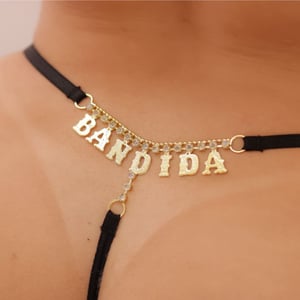 Calcinha Strass Bandida Em Renda Tallyta Moda Apimentada