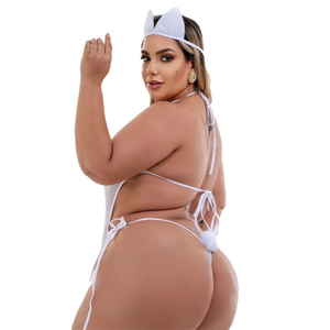 Fantasia Coelha Sensual Plus Size Tallyta