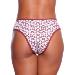 Calcinha Tanga Tradicional Mel Estampada Nassama