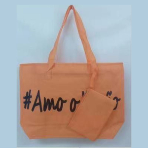 Bolsa De Praia Com Necessáire Orange Frase Amo O Verão