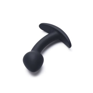 Plug Anal Curvado Em Silicone Tamanho P Vipmix