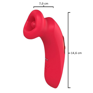 Vibrador Formato De Boca Loli 9 Modos De Sucção E 10 Vibrações Vibe Toys