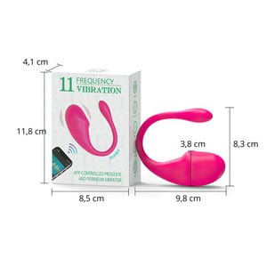 Vibrador De Casal Pliable 10 Modos De Vibração App Controll