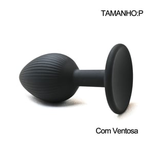 Plug Anal Em Silicone Com Ventosa Tamanho P Vibe Toys